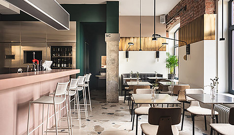 清新气概咖啡厅餐厅装修设计